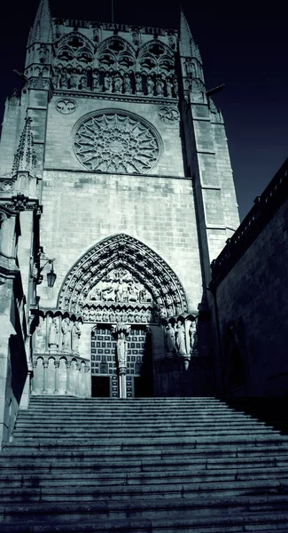 Velha Catedral de Burgos — Fotografia de Stock