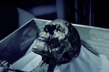 Antik mumya gövdesi