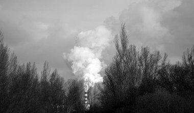 Fabrika bacası dumanı