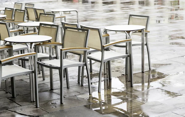 Street Bar Tables — Stock Photo, Image