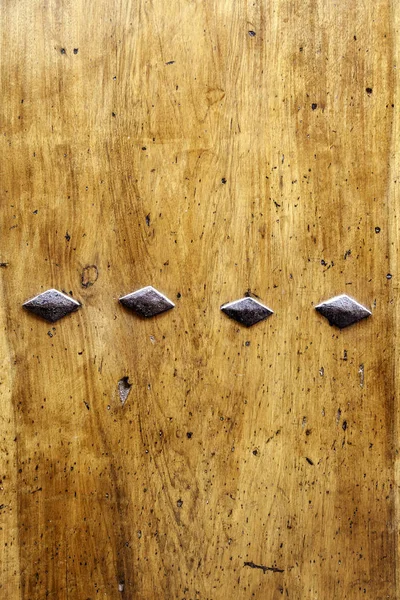 Wooden door with lock — Stock Photo, Image