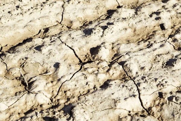 Campo seco y roto — Foto de Stock