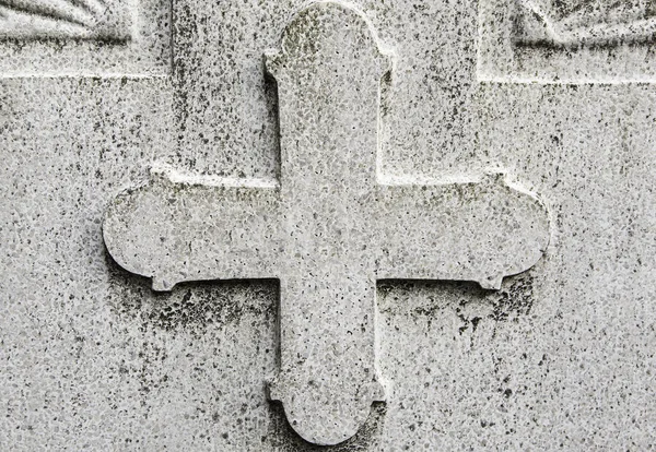 Kreuz mittelalterliches Grab — Stockfoto