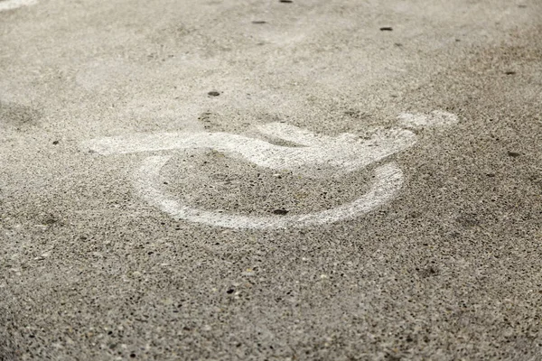 Parcare pentru persoane cu handicap — Fotografie, imagine de stoc