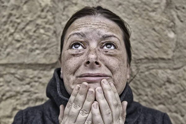 Girl abused violence — Stock Photo, Image