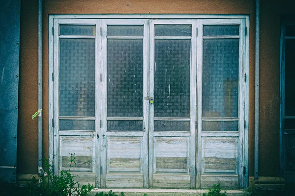 Porta con vetro — Foto Stock