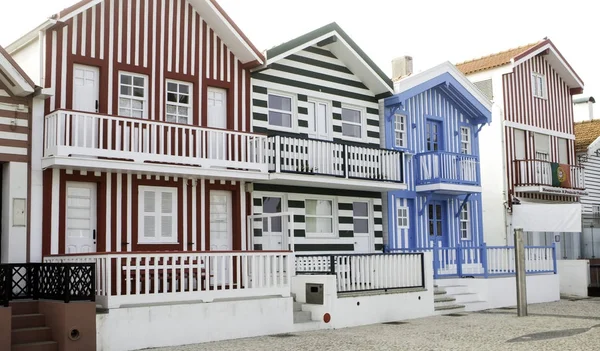 Aveiro casas cores — Fotografia de Stock