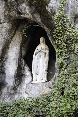 Virgin in Lourdes clipart
