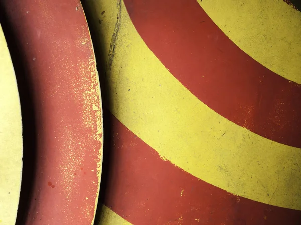 Red and yellow signs — Stock Photo, Image