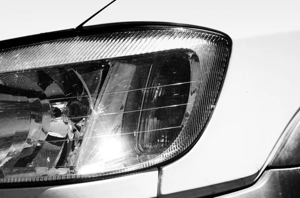 Car headlight glass — Stock Photo, Image