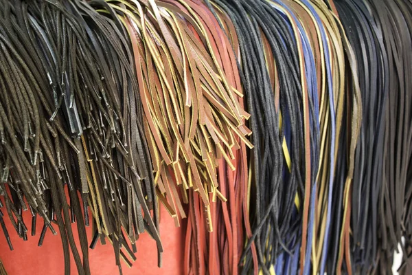 Lederen riemen kleuren — Stockfoto