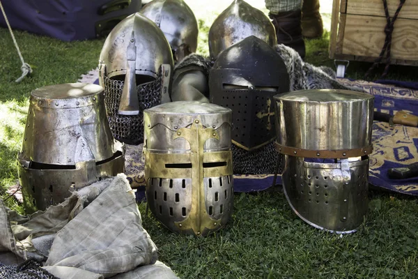 Medieval armor helmet — Stock Photo, Image