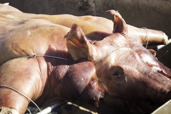 Смажена свинина смажена — стокове фото
