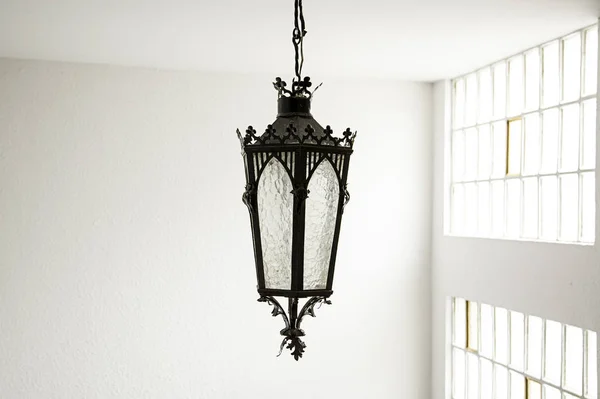 Stolik nocny Lampa — Zdjęcie stockowe