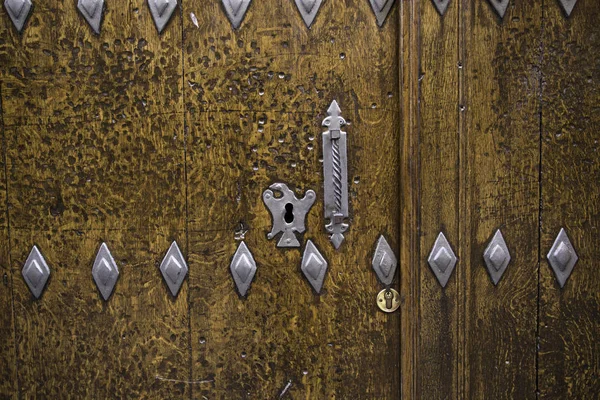 Aged serratura porta — Foto Stock