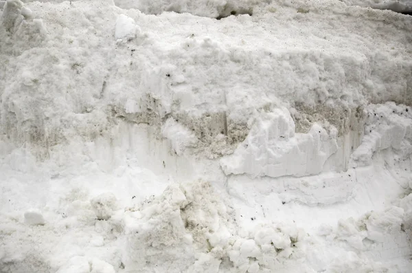 氷が雪に覆われています。 — ストック写真