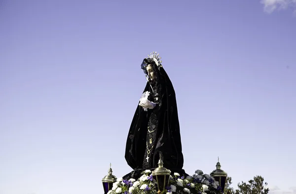 Virgen en procesión — Foto de Stock