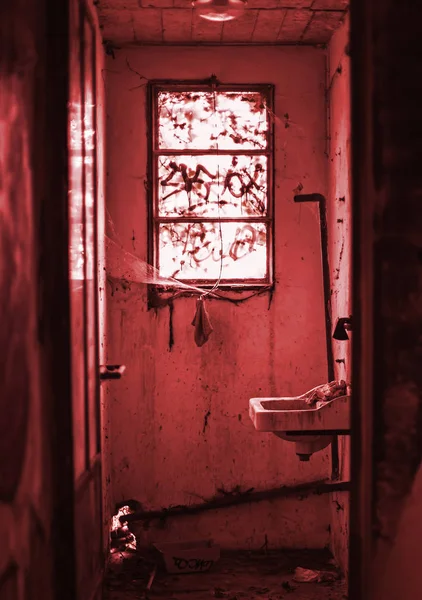 捨てられた家のインテリア — ストック写真