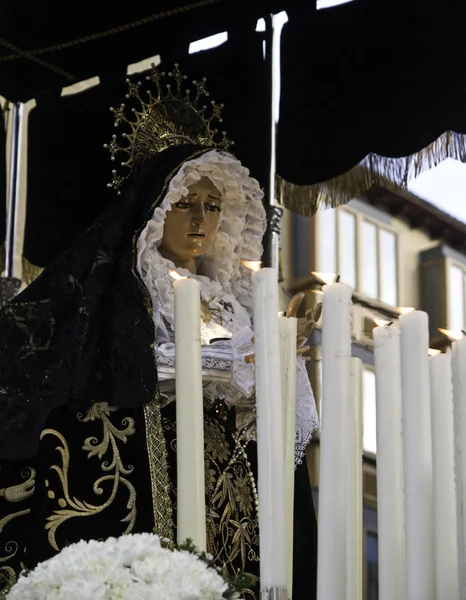 Virgen en procesión — Foto de Stock