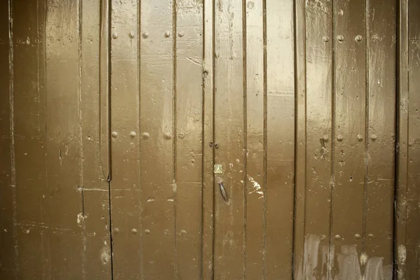 Ξύλινη πόρτα κλειδαριά — Φωτογραφία Αρχείου