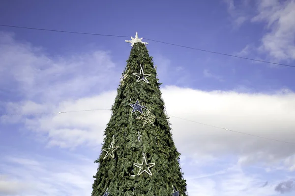 Nieve de árbol de piñas de Navidad — Foto de Stock