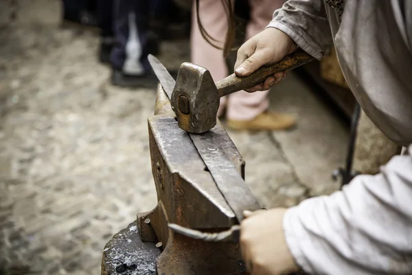 Fire in the forge — Stock Photo, Image