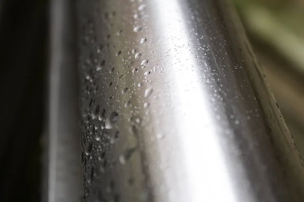 Gotas de agua metálicas —  Fotos de Stock