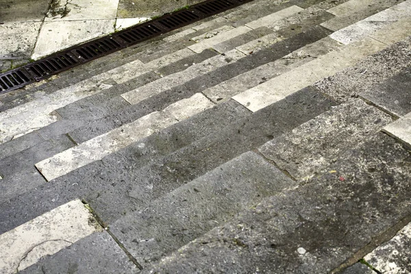 Stone street stairs — Stock Photo, Image