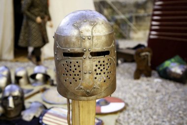 Armor medieval helmets clipart