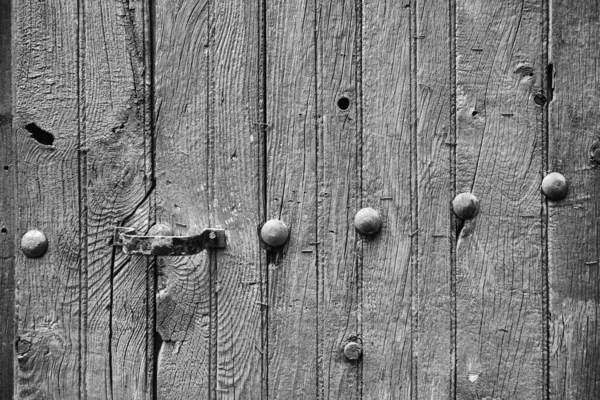 Houten deurslot — Stockfoto
