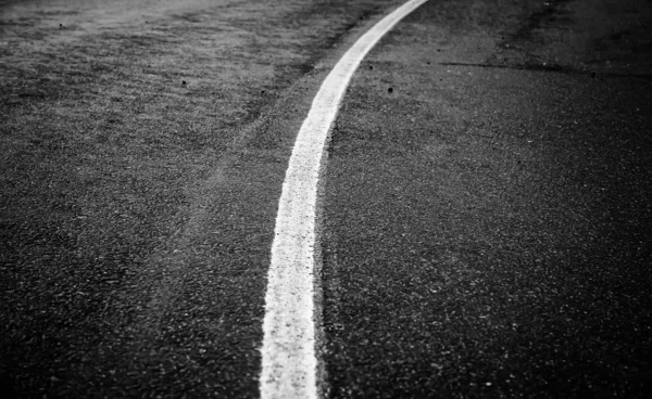 Curve Road Asphalt Transpote Vehicle Travel — Stock Photo, Image