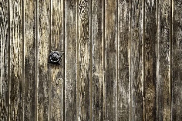 Puerta Madera Con Cerradura Antigua Construcción Arquitectura —  Fotos de Stock