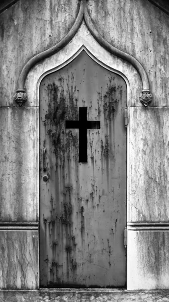 Porte Cimetière Panthéon Mort Religion Christianisme — Photo