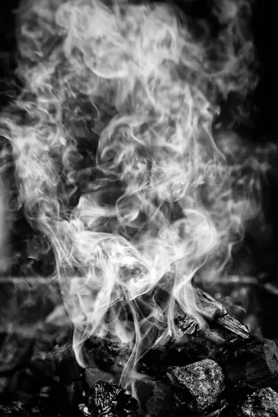 Fumo Braci Fuoco Calore Magia — Foto Stock
