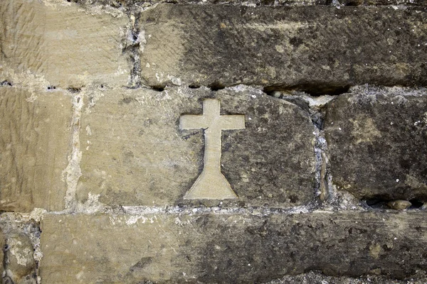 Drzwi Panteonie Cmentarnym Śmierć Religia Chrześcijaństwo — Zdjęcie stockowe