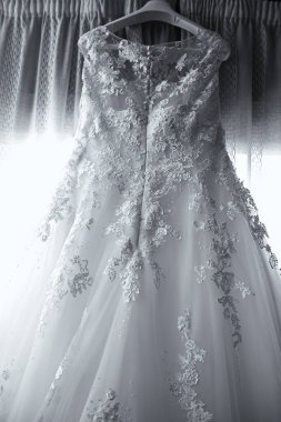 Gelinlik evde asılı, kutlama ve etkinlik, düğünler