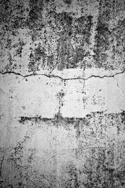 Mur Cracked Gypse Noir Blanc Construction Architecture — Photo