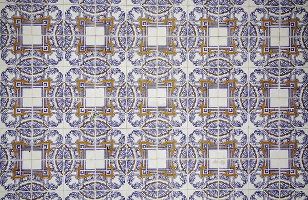 Typical Portugal Tiles Textures Backgrounds Construction — Stock Photo, Image