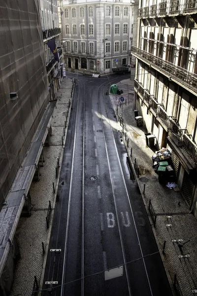 Rua Típica Lisboa Detalhe Turismo Portugal — Fotografia de Stock