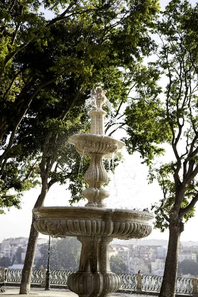 Old Water Fountain Decoration Detail City — Stock Photo, Image