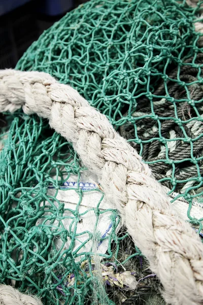 Sieć Dla Rybaków Szczegóły Dotyczące Rybołówstwa Morskiego — Zdjęcie stockowe