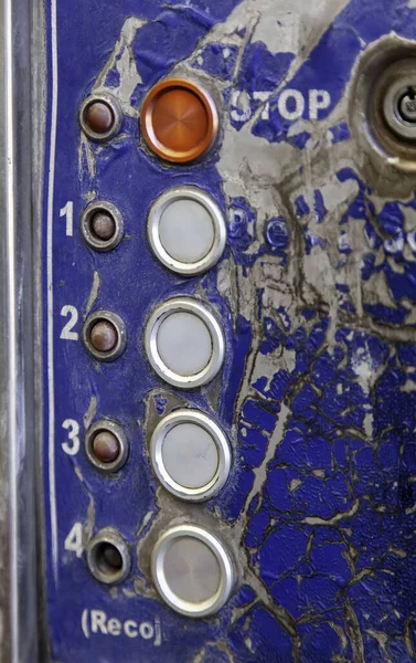 Botones Metal Detalle Electrónico Control —  Fotos de Stock