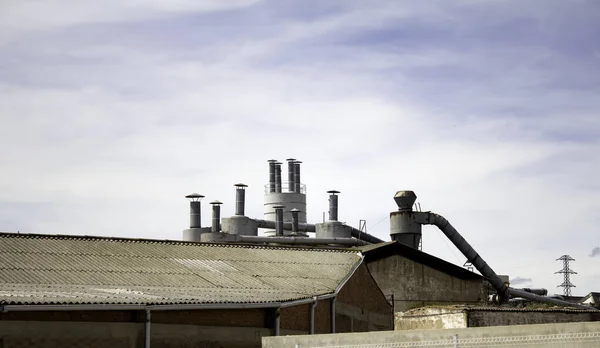 Fábrica Industrial Ciudad Negocios Finanzas — Foto de Stock