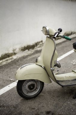 Eski Vespa motosiklet, ulaşım ve araç, bisiklet