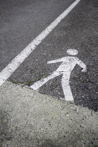 道路横断歩道 交通のシンボル セキュリティ — ストック写真