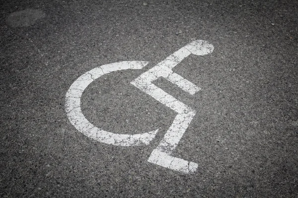 Handikapp Parkering Symbol Fordon Och Transport Tillgänglighet — Stockfoto