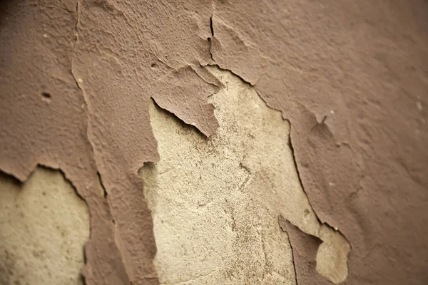 Abblätternde Bemalte Wand Detail Von Ruine Und Verlassenheit — Stockfoto