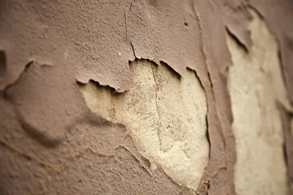 Abblätternde Bemalte Wand Detail Von Ruine Und Verlassenheit — Stockfoto