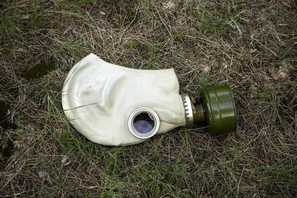 Gas Mask Pandemic Covid Anthrax Bacteriological Warfare — Stock Photo, Image