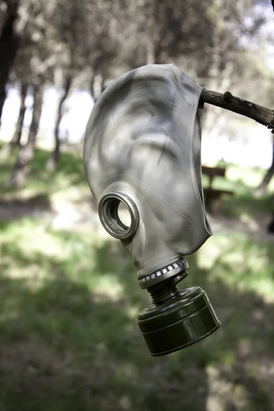 Plynová Maska Pro Pandemii Kovid Antrax Bakteriologické Válčení — Stock fotografie